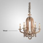 Antique Carved wood chandelier Indoor Home ceiling decoration（WH-CI-11)
