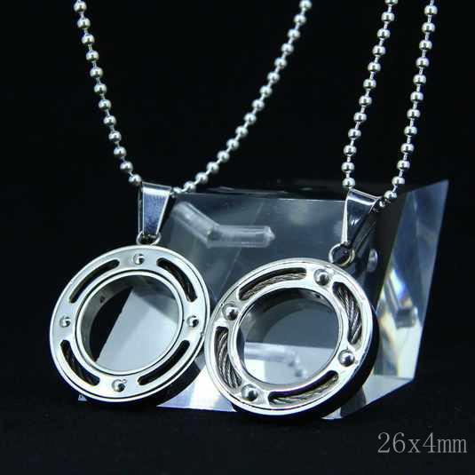 Fashion High Quality Fashion Stainless Steel Round Shapped Necklace Pendant