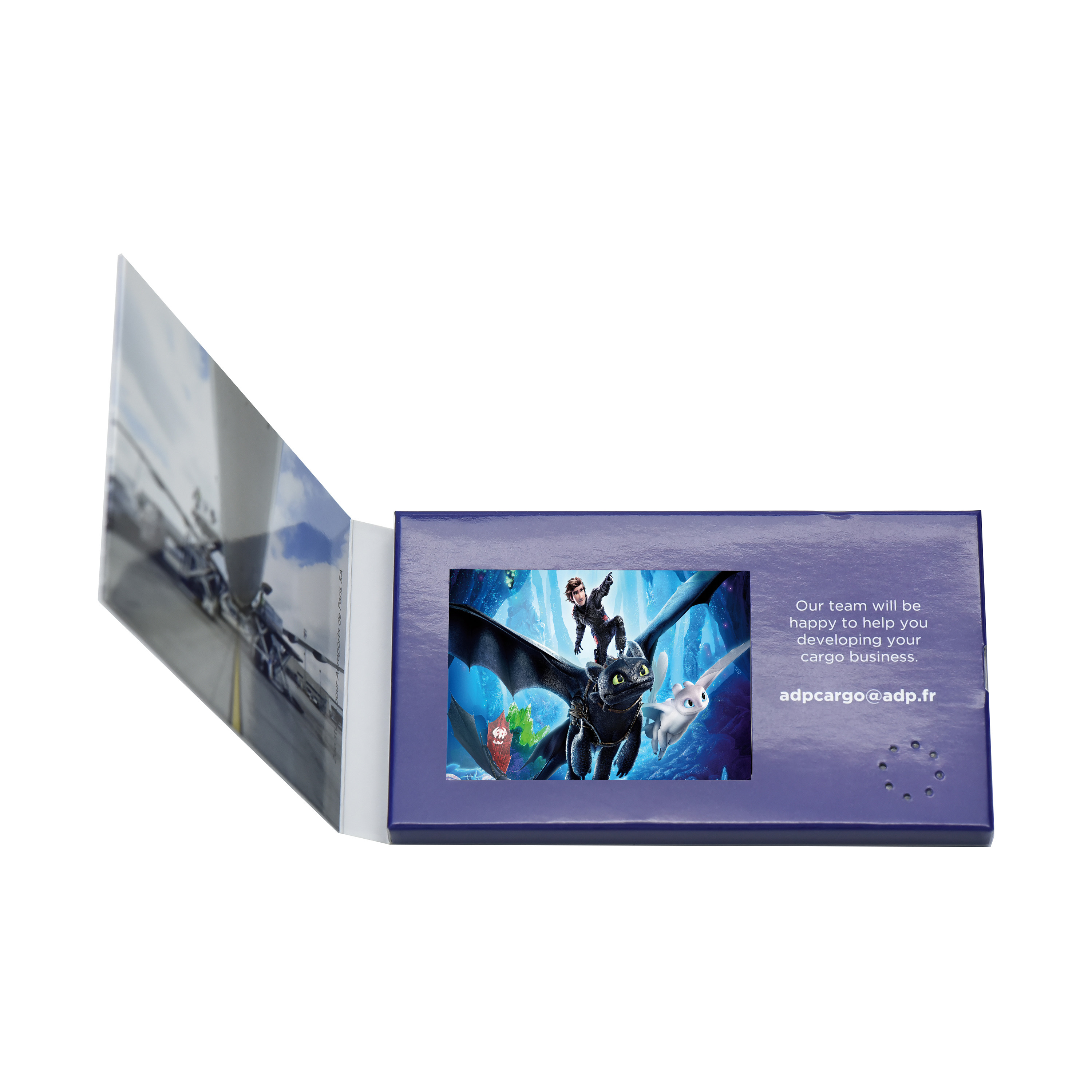 2.4 inch digital video business card, LCD video name card, video post card with auto play function