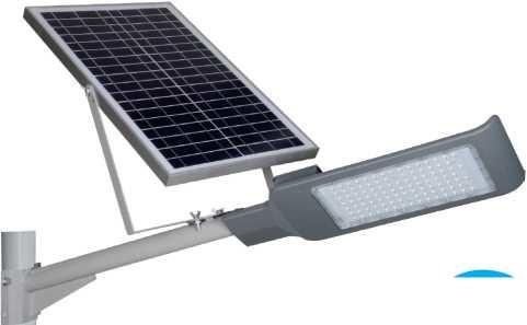 Courtyard Outdoor Solar Panel Street Light 120 Degree Beam Angle Integrated All