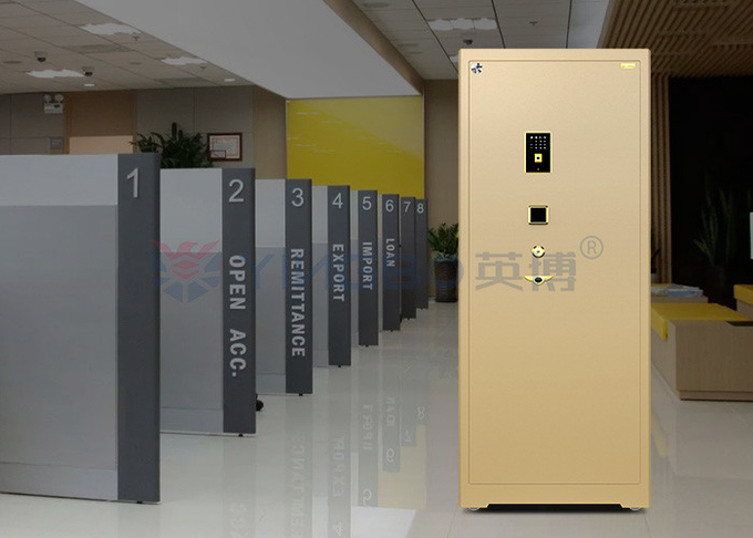H1880mm Thickened Office Safe Box Double Rows Anti Explosion Latches Dual Intelligent Alarm