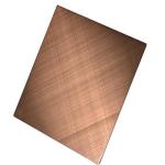 TISCO JISCO Electroplated Colored Stainless Steel Sheet Rose Gold SS Sheet