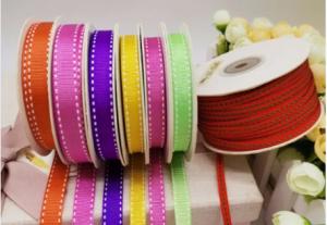 Wholesale Stitch Grosgrain Fabric By The Yard Perfect For Gift Wrapping / Crafting from china suppliers