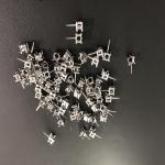 Nickel White Metal Silver Jewelry Components STEP IGS Drawing OEM