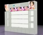 Retail Makeup Display Stand , Cosmetic Display Counter For Exhibition