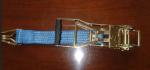Blue Heavy Duty Ratchet Straps , Lockable Tie Down Straps EN12195-2 Standard