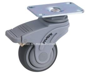 Wholesale Fiveri 3inch 95kg Plate Brake TPR Caster K5213-736 featuring Ball Bearing from china suppliers