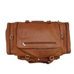 Genuine Leather Travel Duffel Bags Fashionable For Young Men / Women