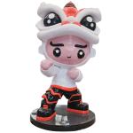 Shopping Mall Outdoor Mounted Large Lion Dance Fiberglass Statue