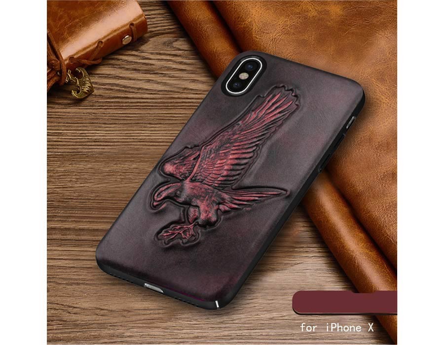 PU leather phone case for 2019 iphoneX, with embossment workmanship