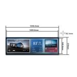 Bar Type TFT Display 49.5 Inch Outdoor High Brightness LVDS Display