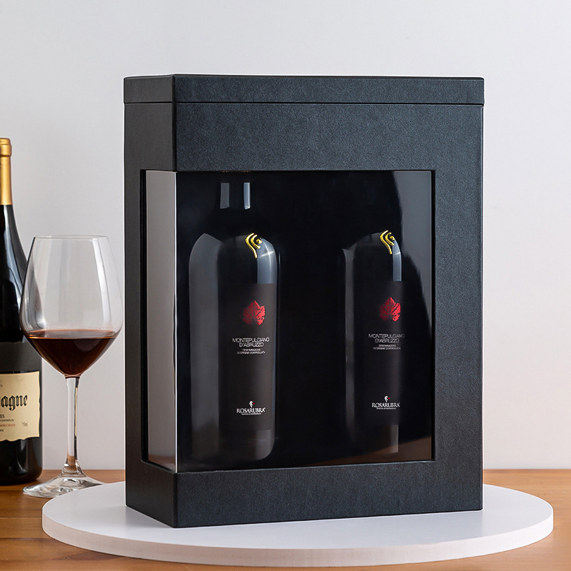 Custom Luxury Colorful Rigiding Wine Gift Box Packaging and Inserts for Beverage