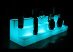 Three Layers Lighted Bar Shelves Plastic Led Bottle Stand High Grade