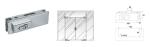 Glass Patch Fitting A-090, Material aluminium, steel, stainless steel, finishing