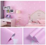 Pink Bedroom Self Adhesive Floral Wallpaper Soundproof Botanical Peel And Stick