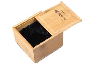 Wholesale Sliding Lid Bamboo Socks Gift Box , Bamboo Candy Storage Box Wedding Snack Packaging Gift Box from china suppliers
