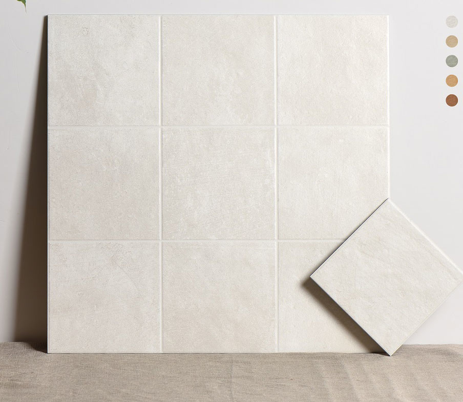 600x600mm Beige Floor And Wall Textured Ceramic Indoor Tiles For Bathroom and living room