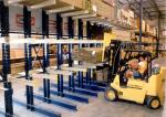 Powder Coated Industrial Cantilever Racks Adjusted Layers 2.3mm Depth