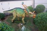 Outdoor Natureal Life Size Dinosaur Statue , Dinosaur Lawn Sculpture For Square