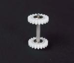 Durable Ring Frame Spare Parts 19 Teeth Two Gear With Steel Pin And Bearing