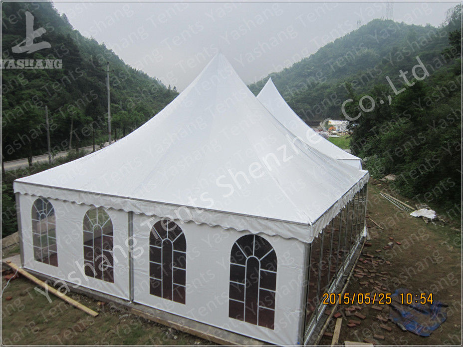 Aluminum Frame Show Event Marquee Tent Rental With Transparent PVC Windows / Glass Door