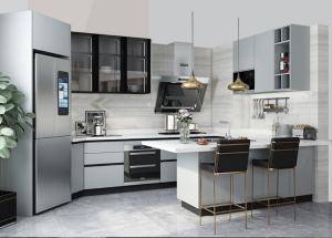 Wholesale U Shape American style Island Kitchen Cabinet With Drawer Organizer from china suppliers