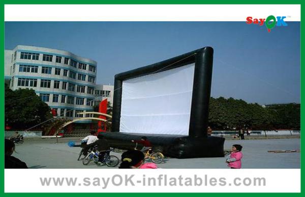 Portable Outdoor Movie Screen School Inflatable Movie Screen Oxford Cloth Blow