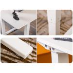 Commercial Furniture Minimalist White Wooden Manual Standing Desk for Classroom