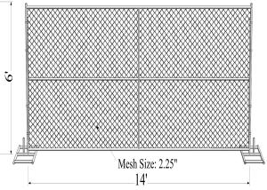 Wholesale Construction Fence Panels 6'x10' and 6'x12' from china suppliers