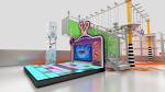 1000 Squares Indoor Play Center Playground High Childrens Indoor Amusement Park