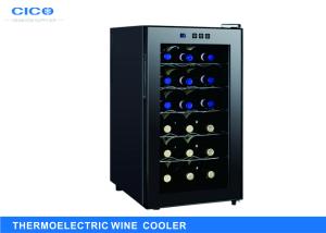 Wholesale Freestanding 18 Bottle Thermoelectric Wine Cooler LED Temp Control from china suppliers