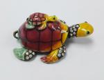 Mum & Baby Turtle metal trinket box turtle enamel metal jewelry box
