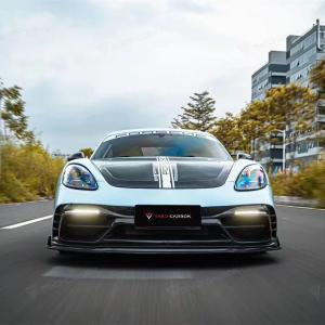 Wholesale Lake Blue GTS Porsche Body Kit 718 Side Skirt 2017 - 2019 Bumper Spoiler from china suppliers