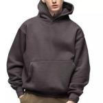 Oversized Cotton Casual Black Hoodie Various Colored Customs Logo