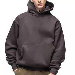 Wholesale Oversized Cotton Casual Black Hoodie Various Colored Customs Logo from china suppliers