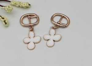 Wholesale LHZ122-D14 Metal Shoe Buckles Gold Small 3.3g With Flower Abrasion Resistance from china suppliers