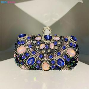 Wholesale Style Evening Bag Handmade Bags Spherical Round Beaded Flowers Ladies Peal Party Bag from china suppliers
