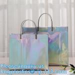 Holographic Rainbow Handbag Reusable Bags, Gym Sports Security Travel Beach