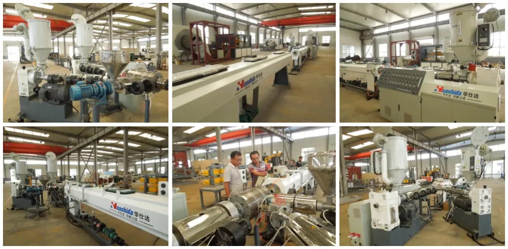 Automatic HDPE Solid Wall Pipe Extrusion Line with Computerized System and Single-screw Extruder for 20-630mm Pipe Diameter