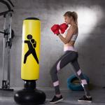 Punching Heavy Bag,Inflatable Punching Bag Freestanding Fitness Punching Boxing
