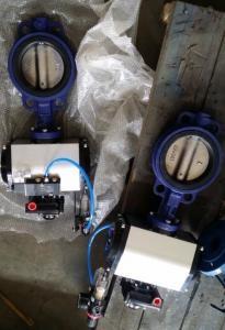 Wholesale DN40 ~DN1800 Pneumatic Butterfly Valve With Ductile Iron / Stainless Steel,SS304,316,CI,PN10 from china suppliers