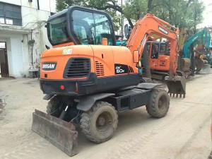 Wholesale Slightly Used Doosan Excavator DX60W Mini Wheel Excavator from china suppliers