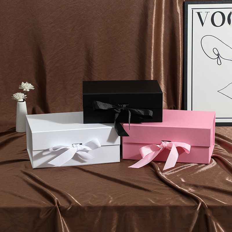 Custom Cardboard Book-Shaped Printing Paper Folding Packaging Gift Box with Magnetic Closure
