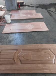 Wholesale Inside Furniture Oak Veneer Door Skin , Beautiful Door Panel Skins With Sapeli Veneer from china suppliers