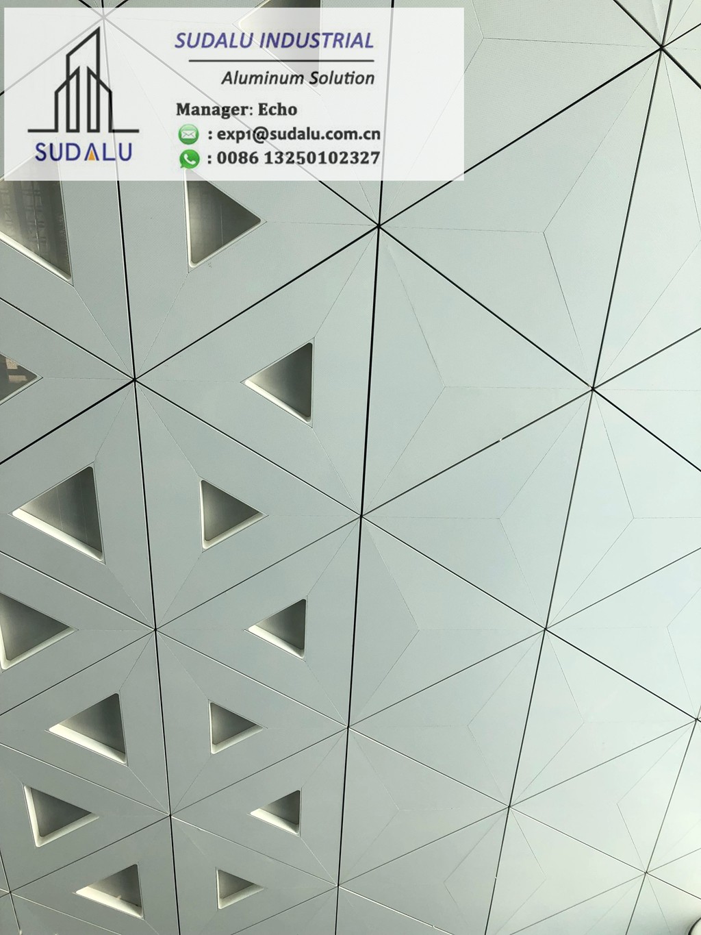 SUDALU White Color Aluminum Ceiling Decoration Panel OEM design Metal Panel from China Panel Factory