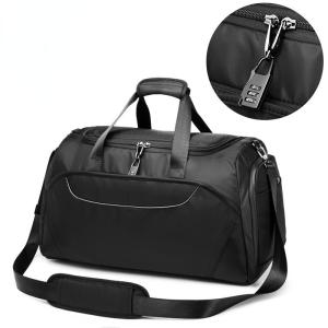Wholesale Black Crossbody 55L Duffle Bag Travel Luggage Handbag 1.1KG from china suppliers