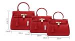 European Style Litchi Pattern Women ' S Satchel Shoulder Bag , Platinum Handbag