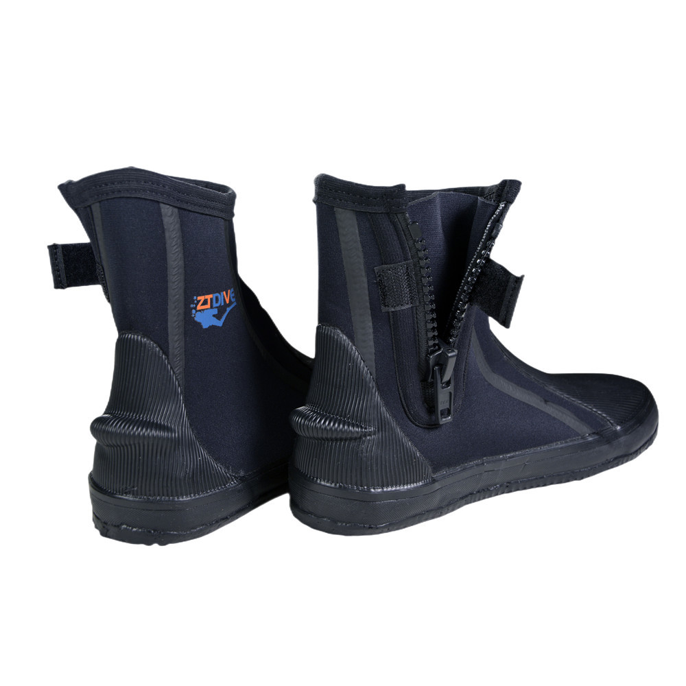 Anti Slip Adult Neoprene Scuba Boots , High 12cm Scuba Diving Boots