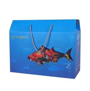 Wholesale Customized Size Wax Fresh Seafood Box With Professional Die Cutting from china suppliers