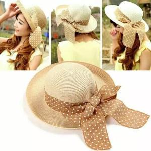 Wholesale 50-62 Cm Wide Brim Floppy Beach Hat , Hand Printing Women's Floppy Straw Sun Hats from china suppliers